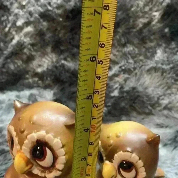 Vintage Ceramic  Large Eyes Owl Figurines - Picture 9 of 14